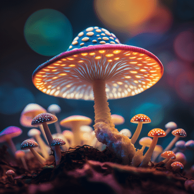 Psychedelic Mushroom Portrait