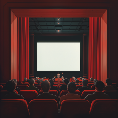 Red velvet cinema room