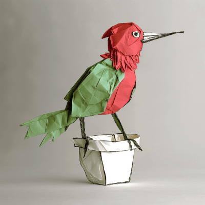 Bird on a Potty Origami