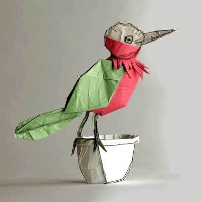 Bird Sitting on a Potty