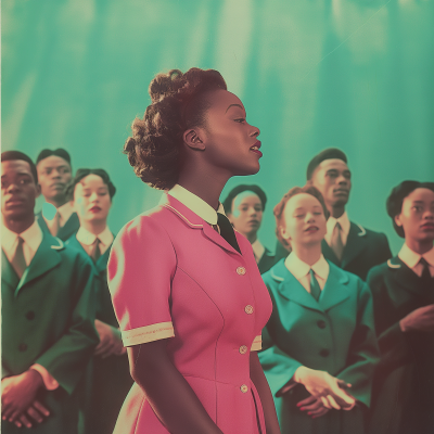Vintage 1940’s Black Choir Album Cover