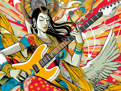 Indian Hindu Goddess Illustration