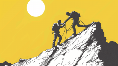 Minimalist Mountain Climbers