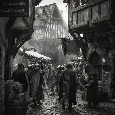 Medieval Life in Black and White