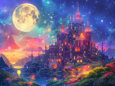 Vibrant Fantasy World Illustration