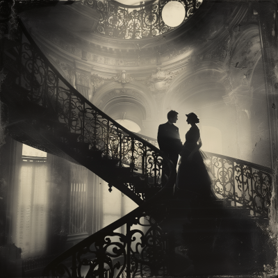 Timeless Romance on Grand Staircase