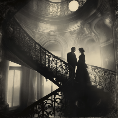 Vintage Romance on Grand Staircase