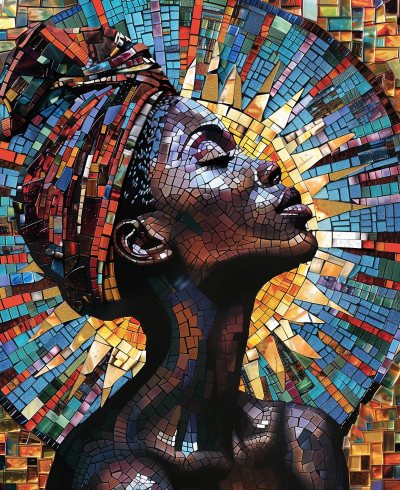 African Tribal Woman Portrait