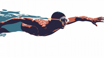 Swimmer Vector Illustration