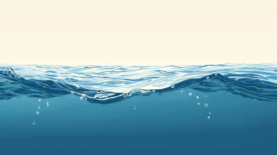 Water Line Vector Illustration