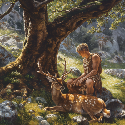 Perseus and Deer