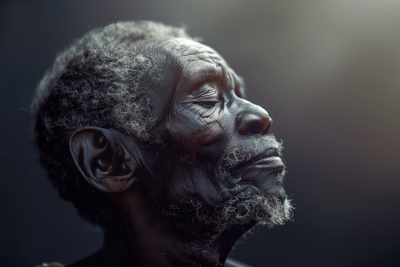 African Old Man Portrait