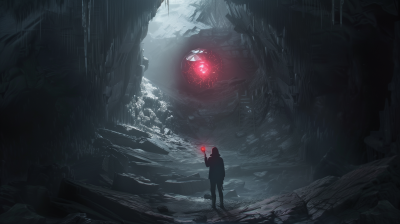 Dark Cave Tunnel Concept Art