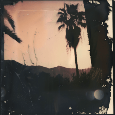 Vintage Sunset Polaroid