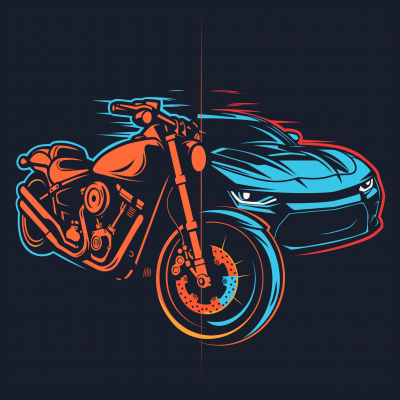 Motorcycle and Car Logo Design