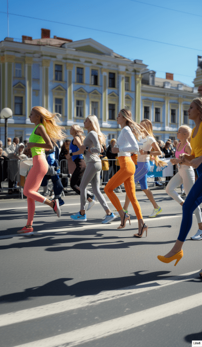 Women Running Marathon