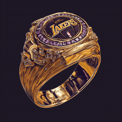 LA Lakers Gold Championship Ring