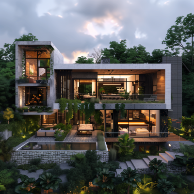 Realistic Modern House in 2024