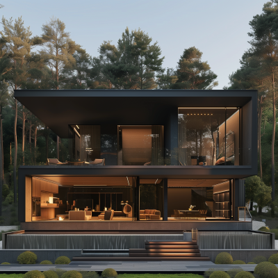 Realistic Modern House