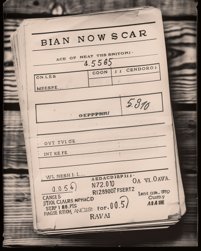 Vintage Grocery Store Receipt