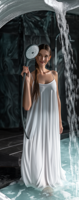 Drenched Long Dress