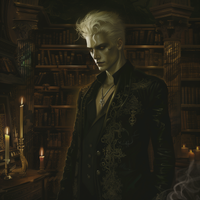 Dark Vampire Illustration