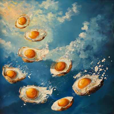 Fried Eggs Falling from the Sky