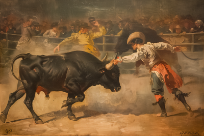 Bullfighting Scene