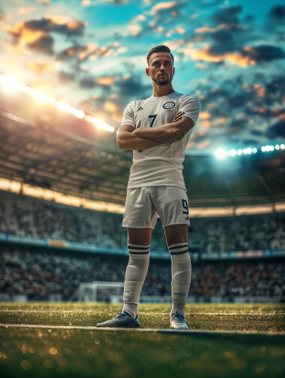 Detailed Soccer Player Photo