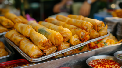 Thai Spring Rolls at Street Food Festival