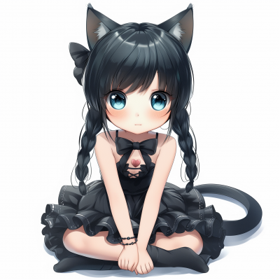 Anime Princess Cat Girl