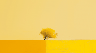 Yellow Monet Style Minimal Image