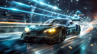 Race in Space with Aston Martin V8 GT3