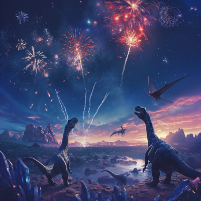 Dinosaur 4th of July Celebration