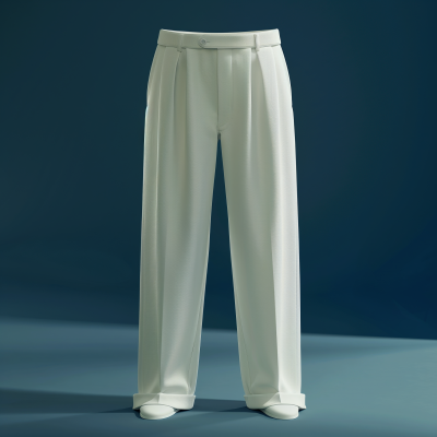 Linen White Trouser in Studio Light