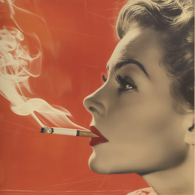 Vintage Cigarette Ad from 1950s