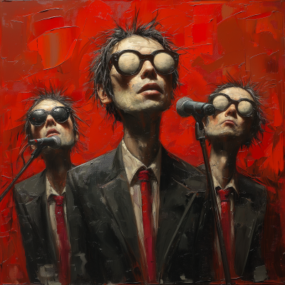 Rock Music Band Painting