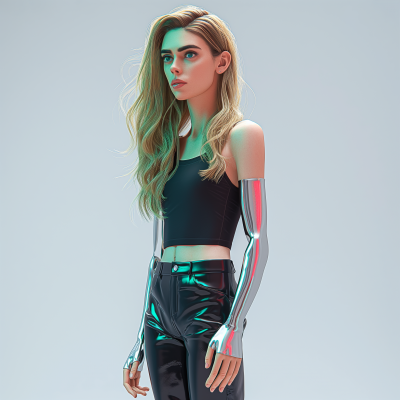 Futuristic Colorful PVC Outfits in 2068