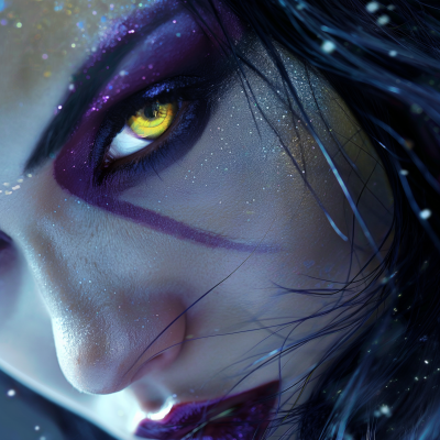 Psylocke’s Kitsch Makeup Extreme Close Up
