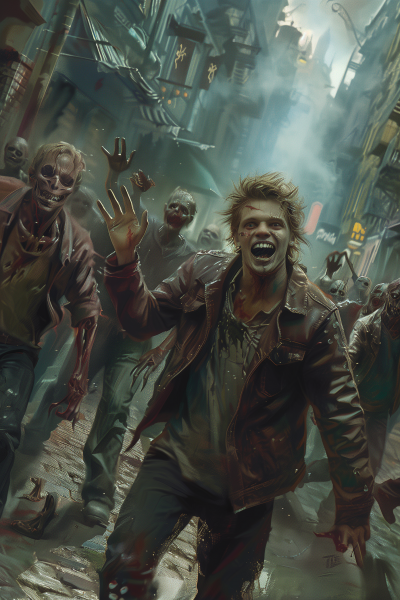 Happy Man and Zombies