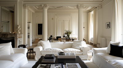 Elegant Greek Revival Living Room
