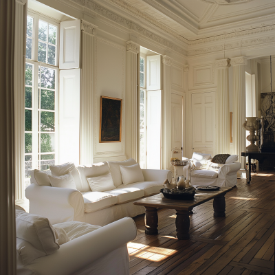 Greek Revival Living Room