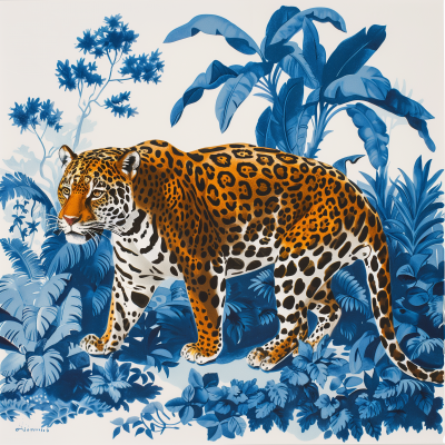 Gouache Painted Jaguar