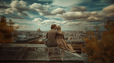 Vintage Couple in Paris