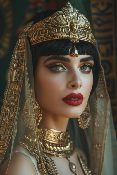 Cleopatra-inspired Bride Portrait