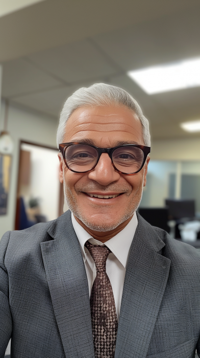 Smiling Middle Eastern Man Selfie