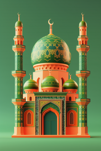 Eid ul Adha 3D Render Illustration