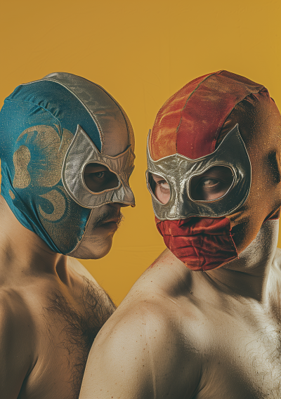 Lucha Libre Wrestlers Close Up