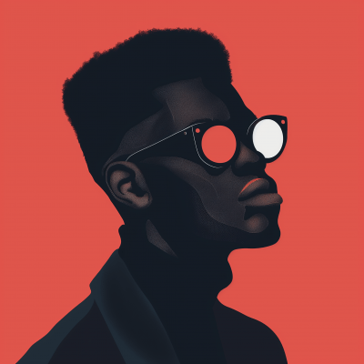Stylish Black Man Illustration