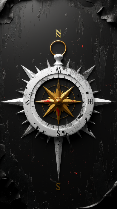 Minimalist Gothic Compass Logo